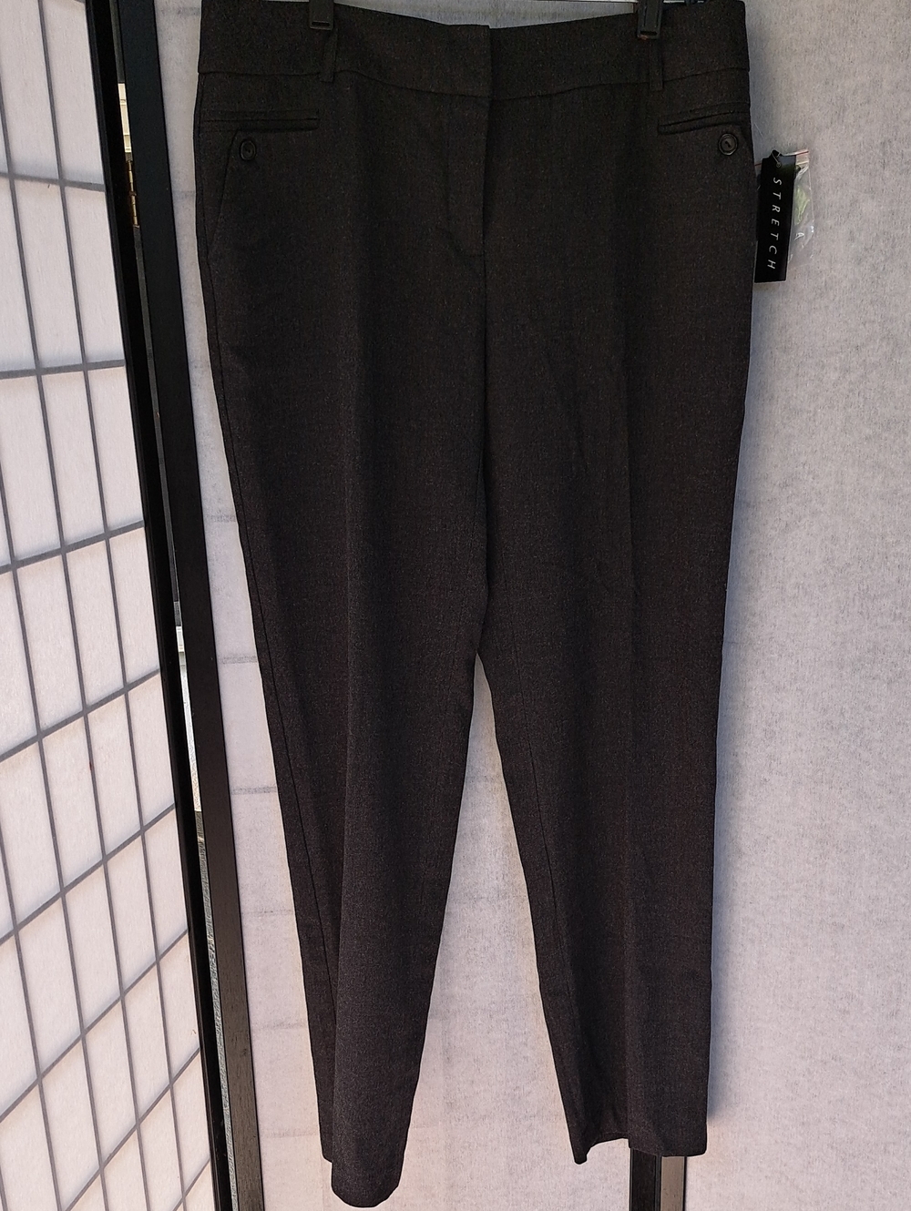 Women's Classic Dark Gray Pants - Stretch